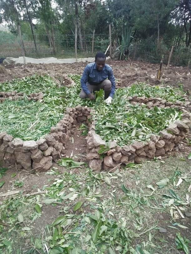 Making quarter circlehole garden 3
